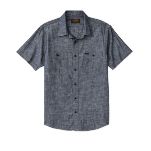 Short Sleeve Chambray Shirt  - Rinse Indigo