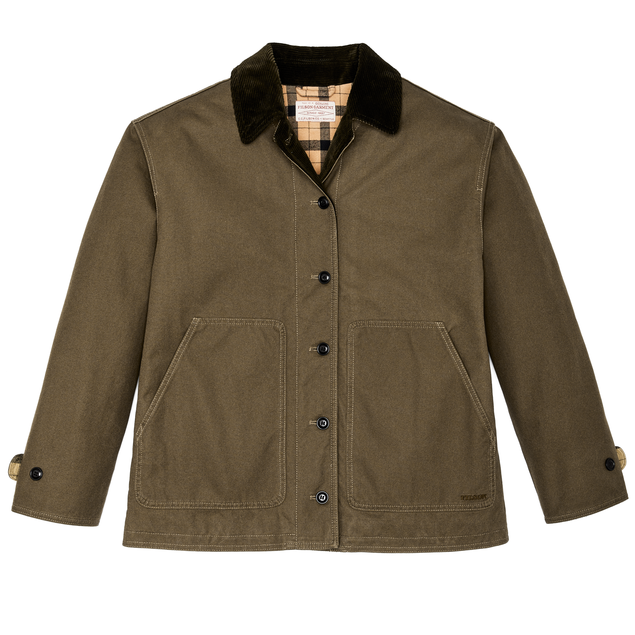 Women's Dry Tin Barn Coat - Marsh Olive - Image 15