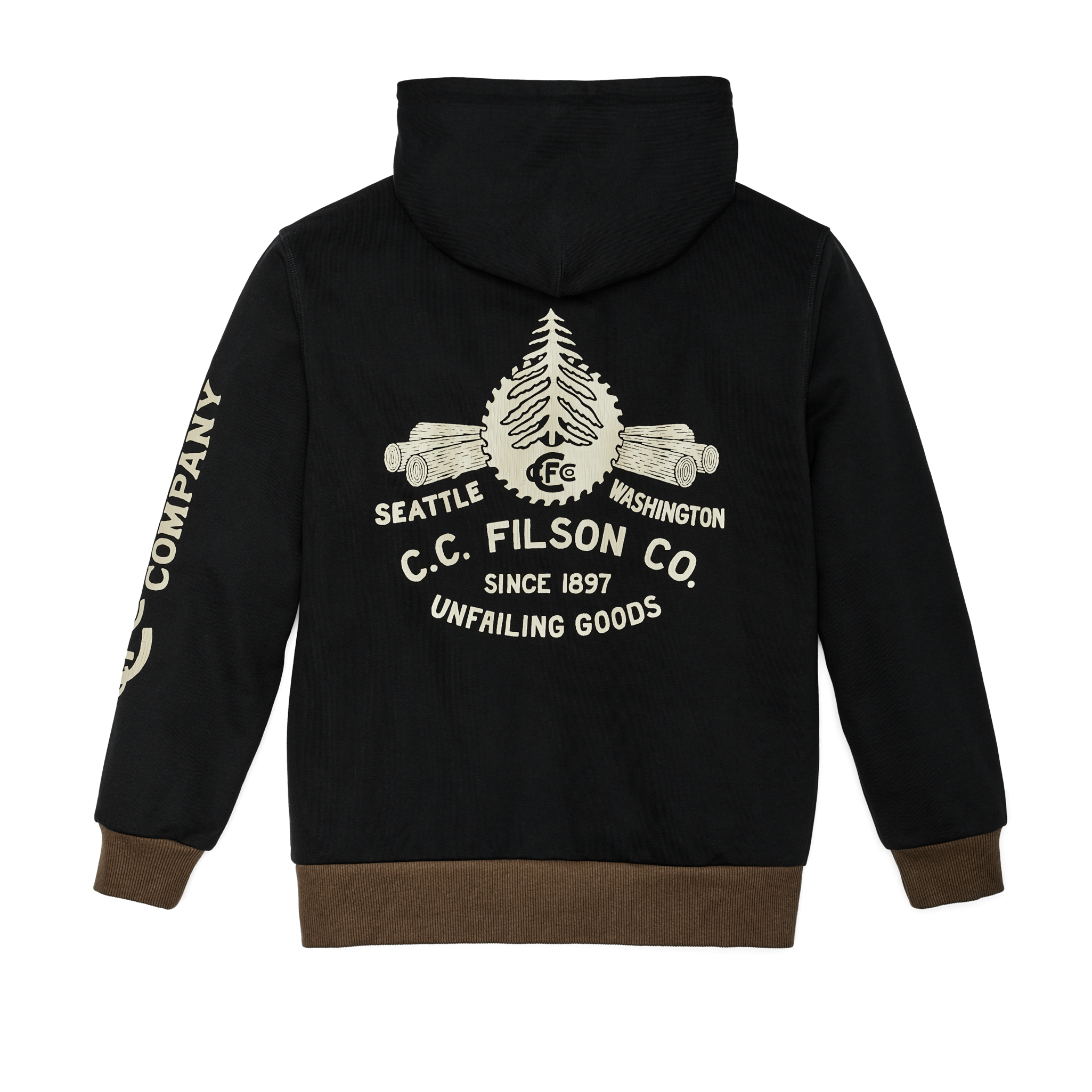 Prospector Graphic Hoodie - Black / Log Mill - Image 2