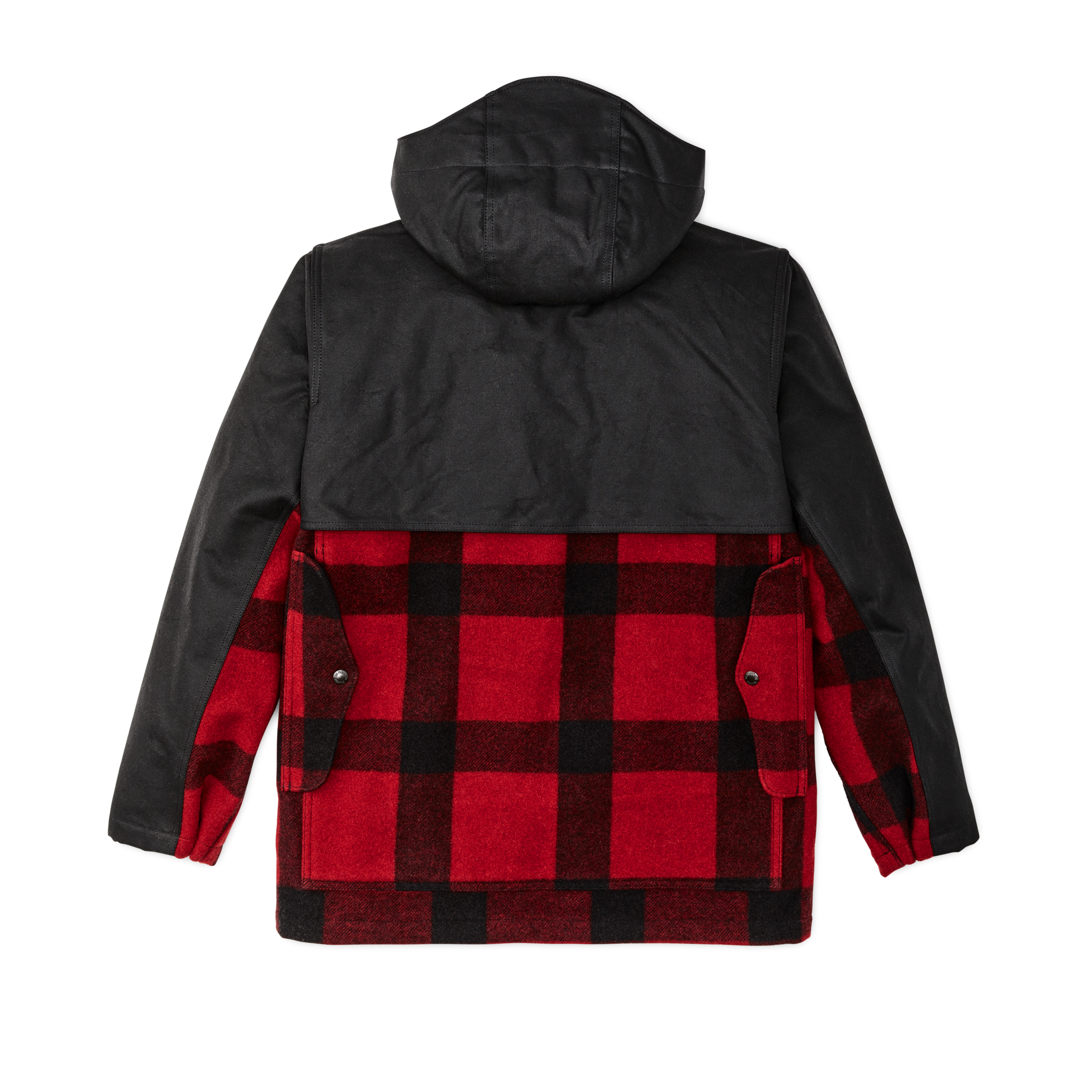 Mackinaw Wool Double Coat - Red Black Classic Plaid - Image 2