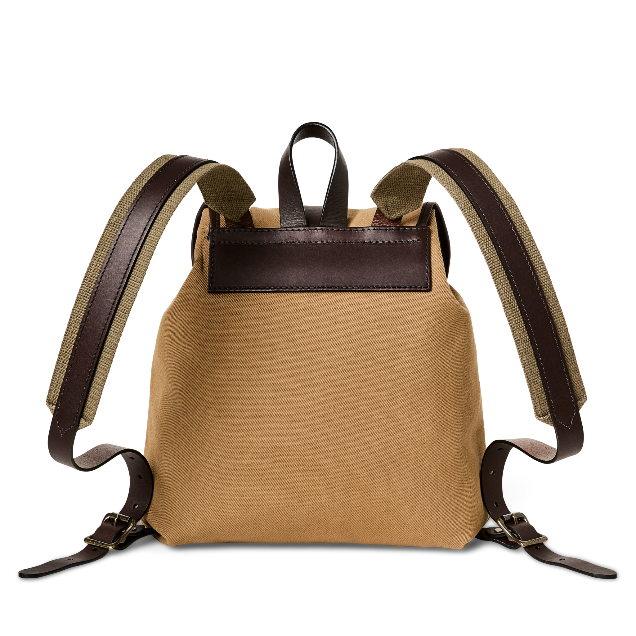 Rugged Twill Drawstring Backpack - Tan - Image 2