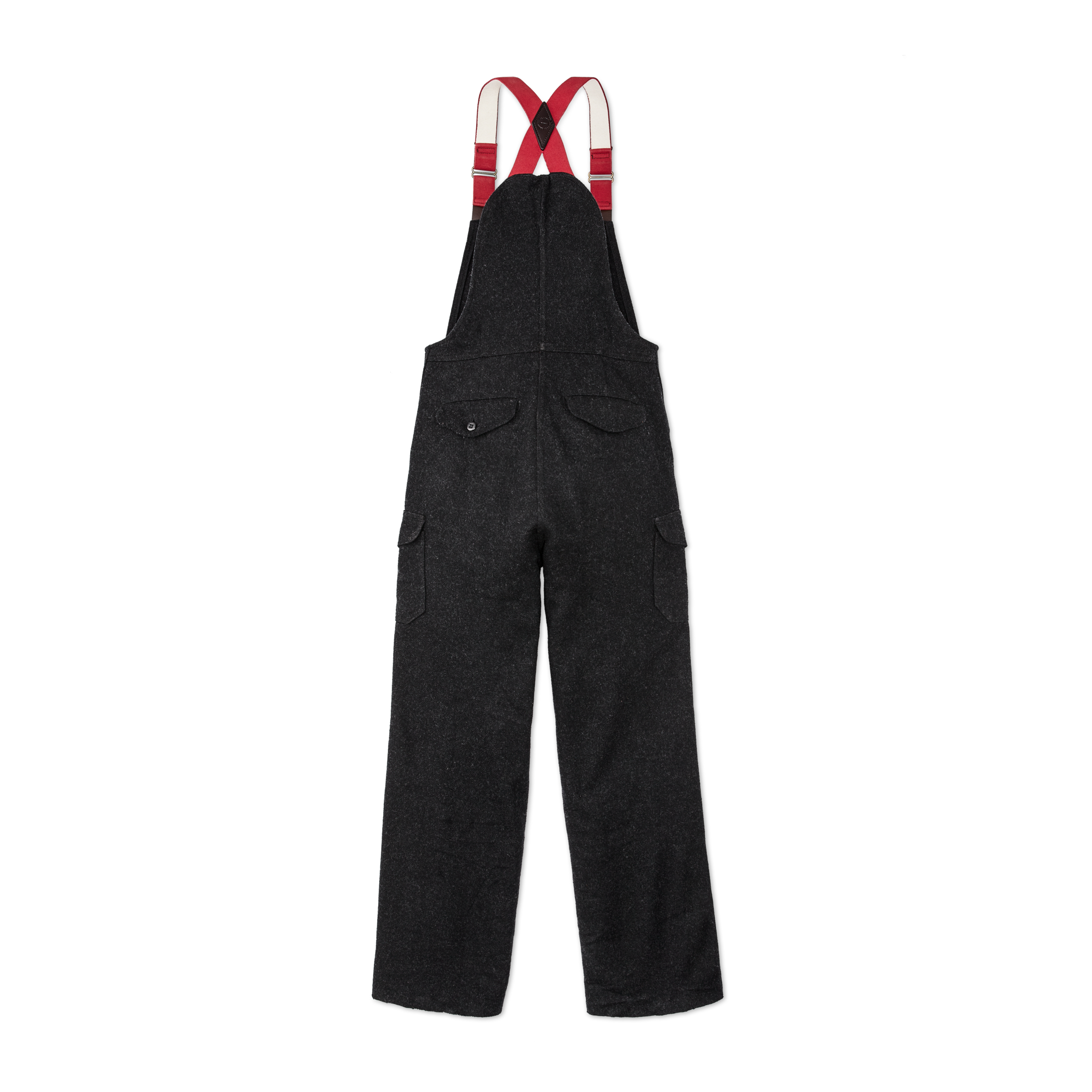 Mackinaw Wool Bibs - Charcoal - Image 4