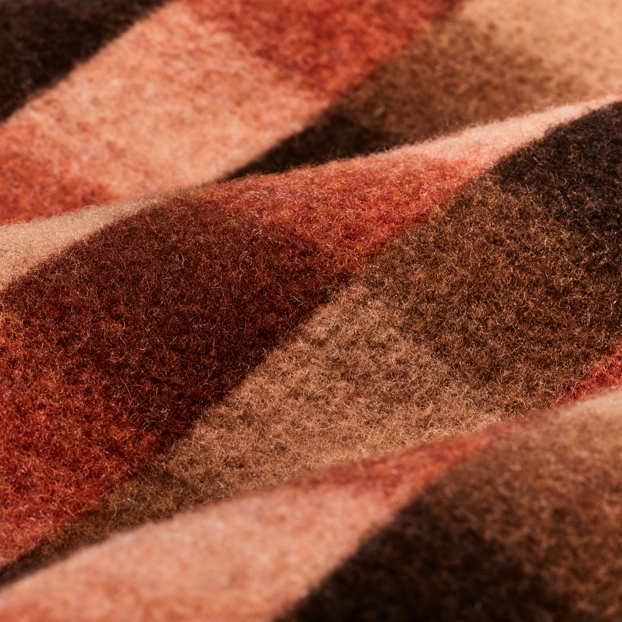 Women's Blanket Wool Barn Coat - Sunset Ombre Plaid - Image 7