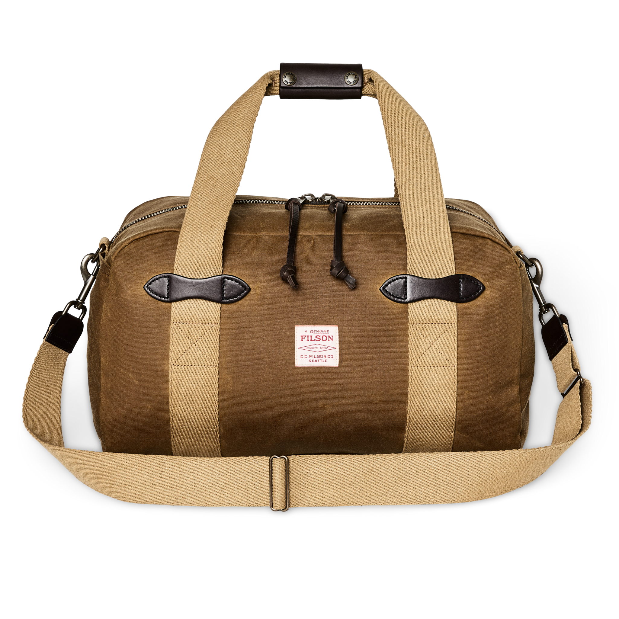 Small Tin Cloth Duffle Bag - Dark Tan