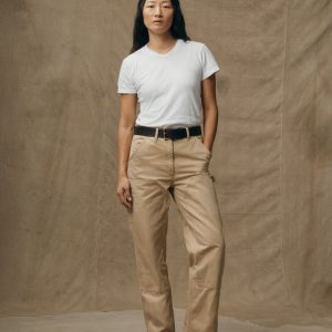 Women's Canvas Work Pants - Natural