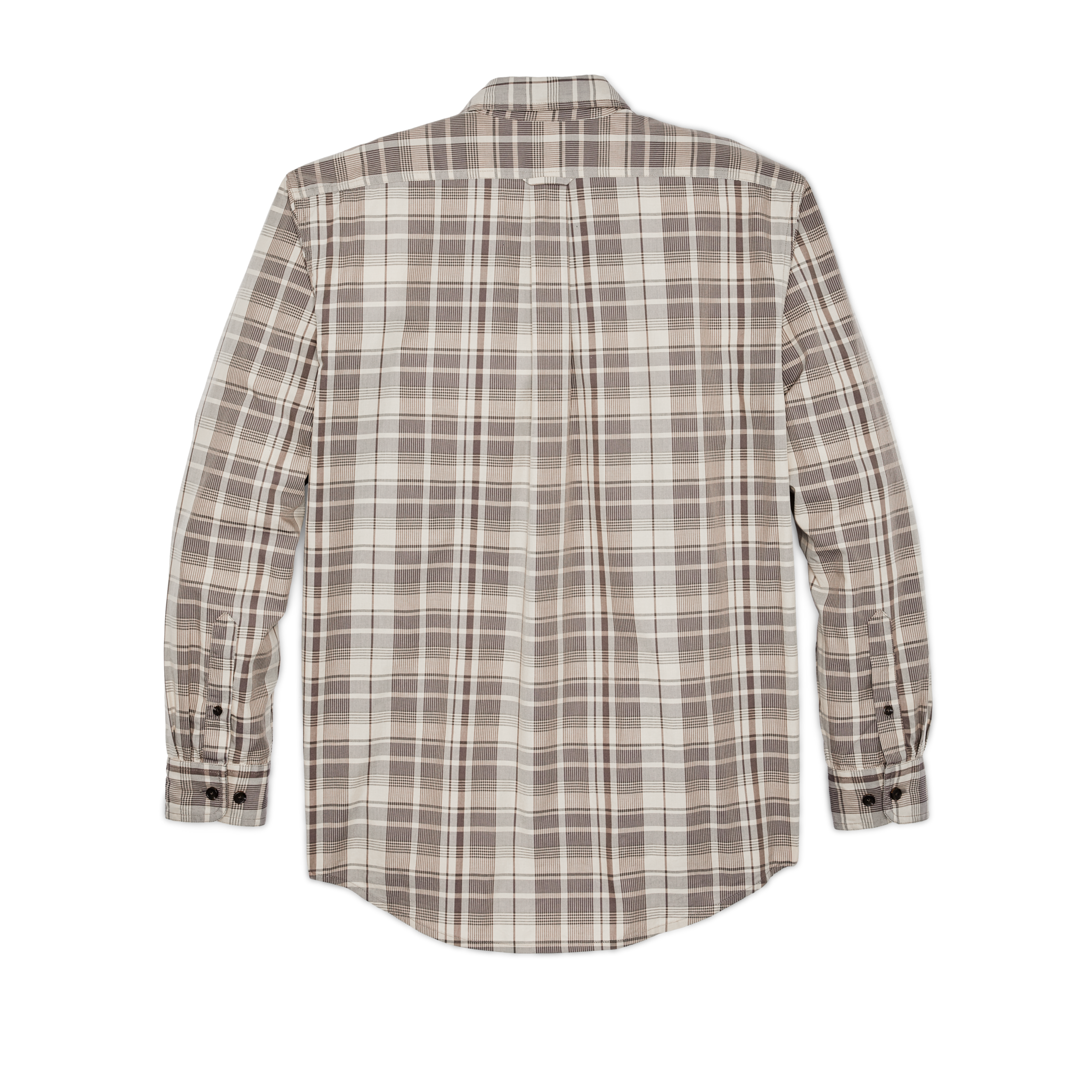Filson's Washed Feather Cloth Shirt - Light Brown / Natural Plaid - Image 2