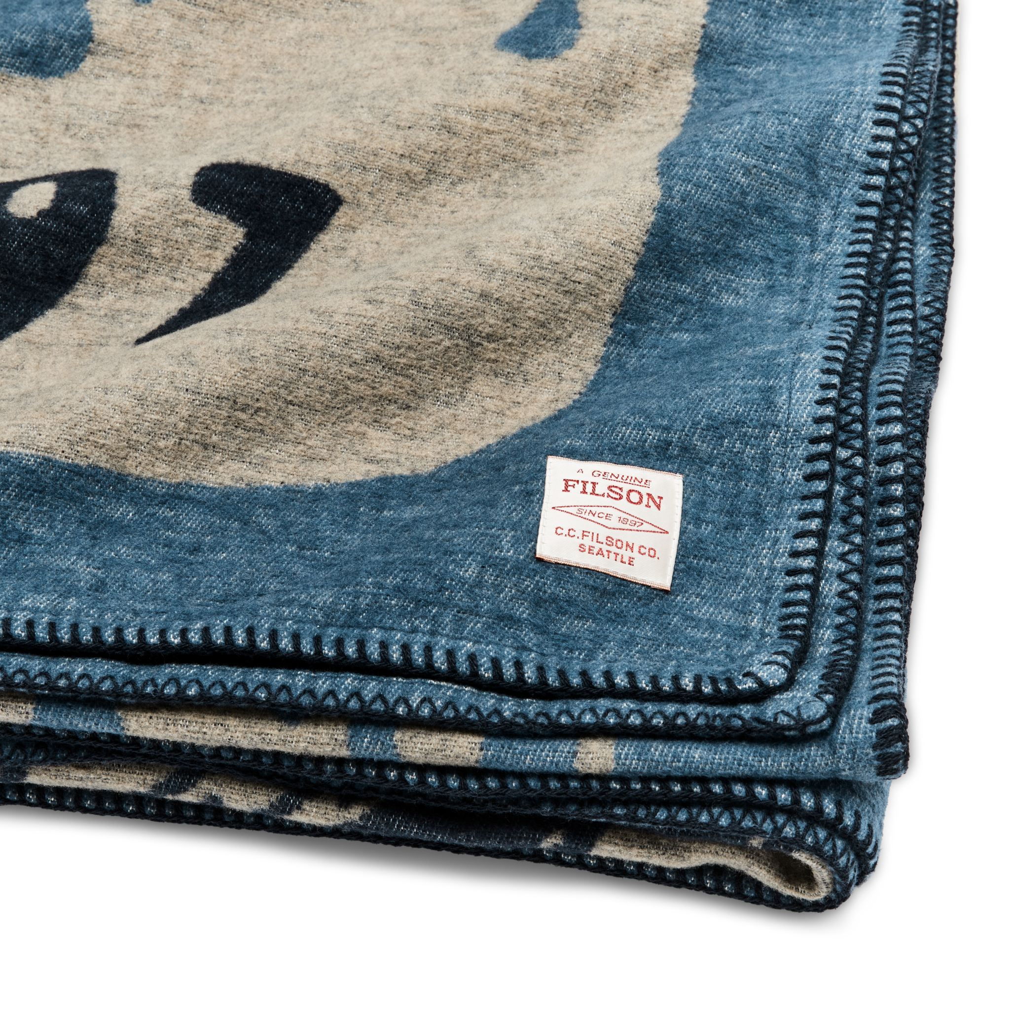 Cotton Blanket - Blue / Elk Woods - Image 3