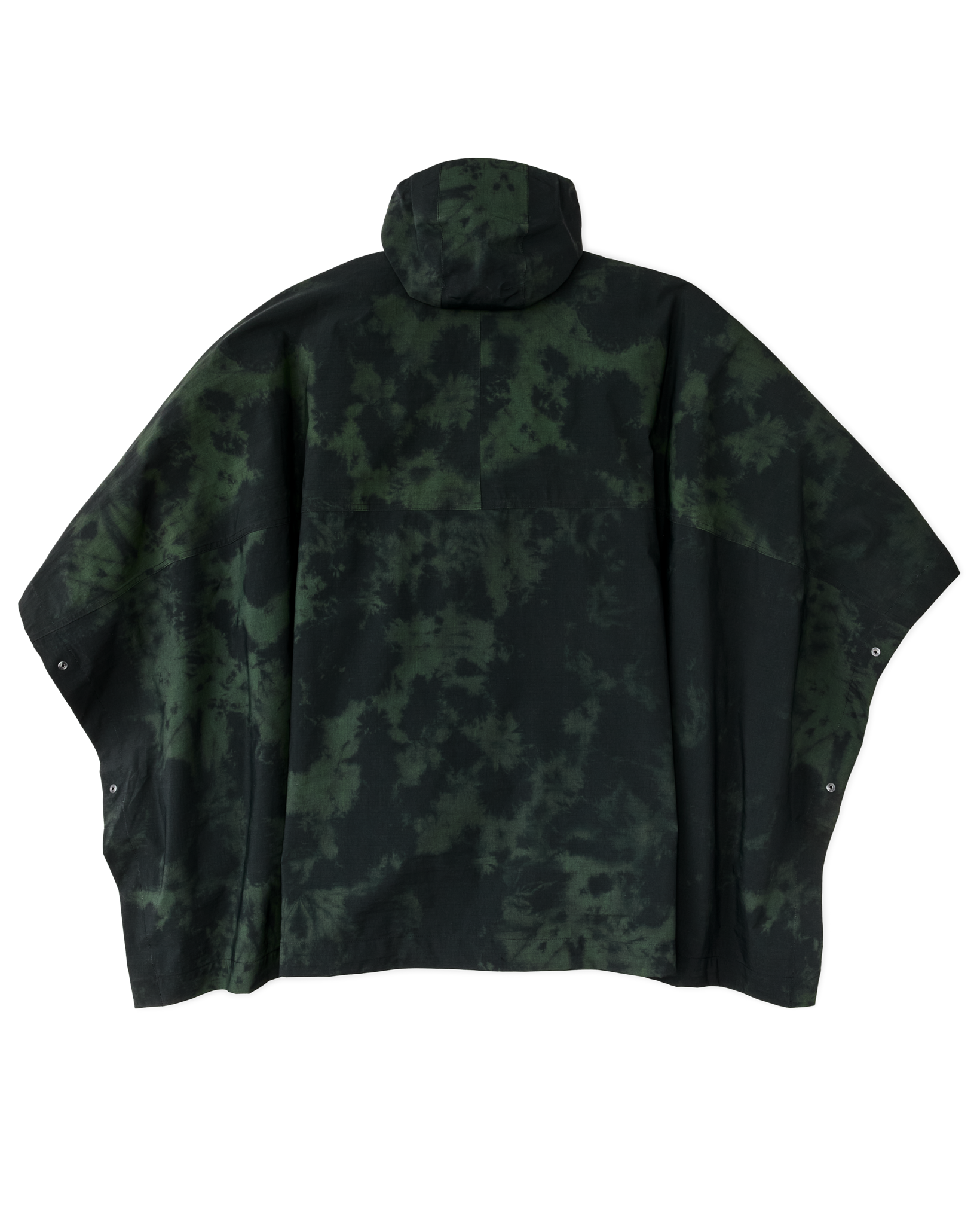 Filson X Housefly Swiftwater Rain Poncho - Dark Green Tie Dye - Image 2