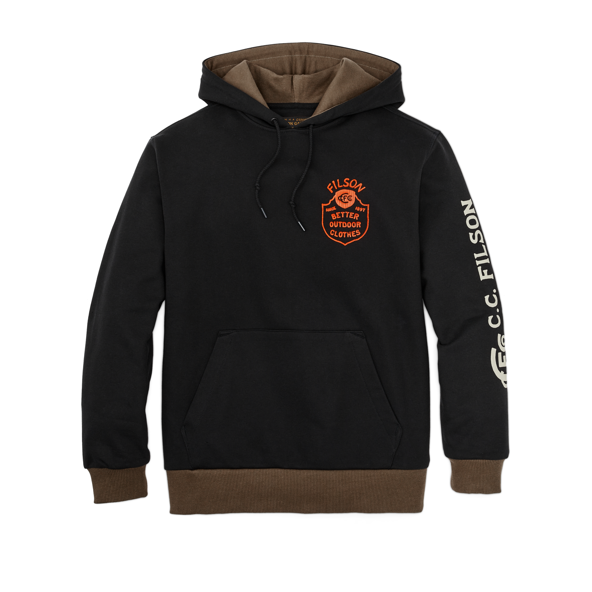 Prospector Graphic Hoodie - Black / Log Mill