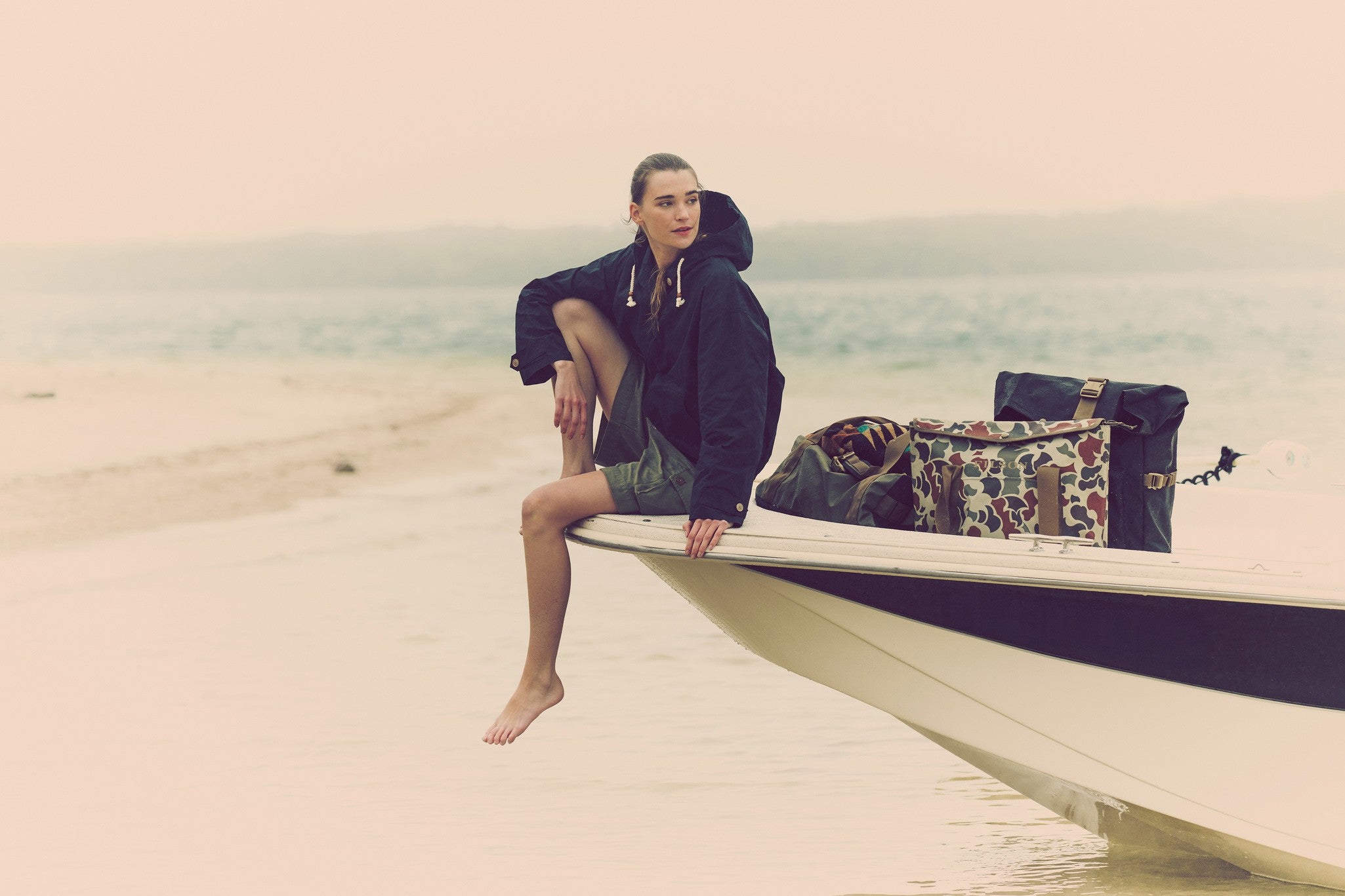 Women's Ranger Hooded Popover - Navy - Image 6