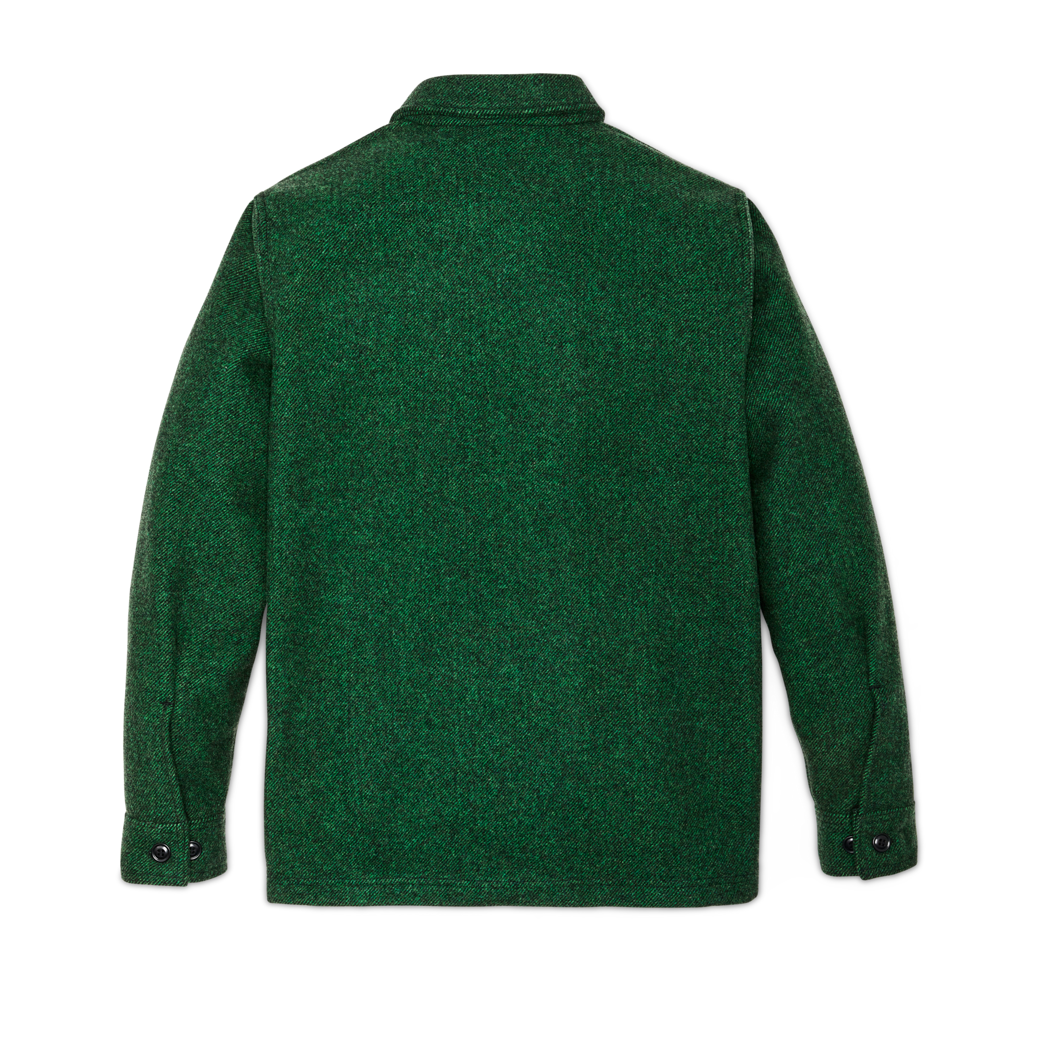 Mackinaw Wool Jac-shirt - Kelly Green / Black Twill - Image 2