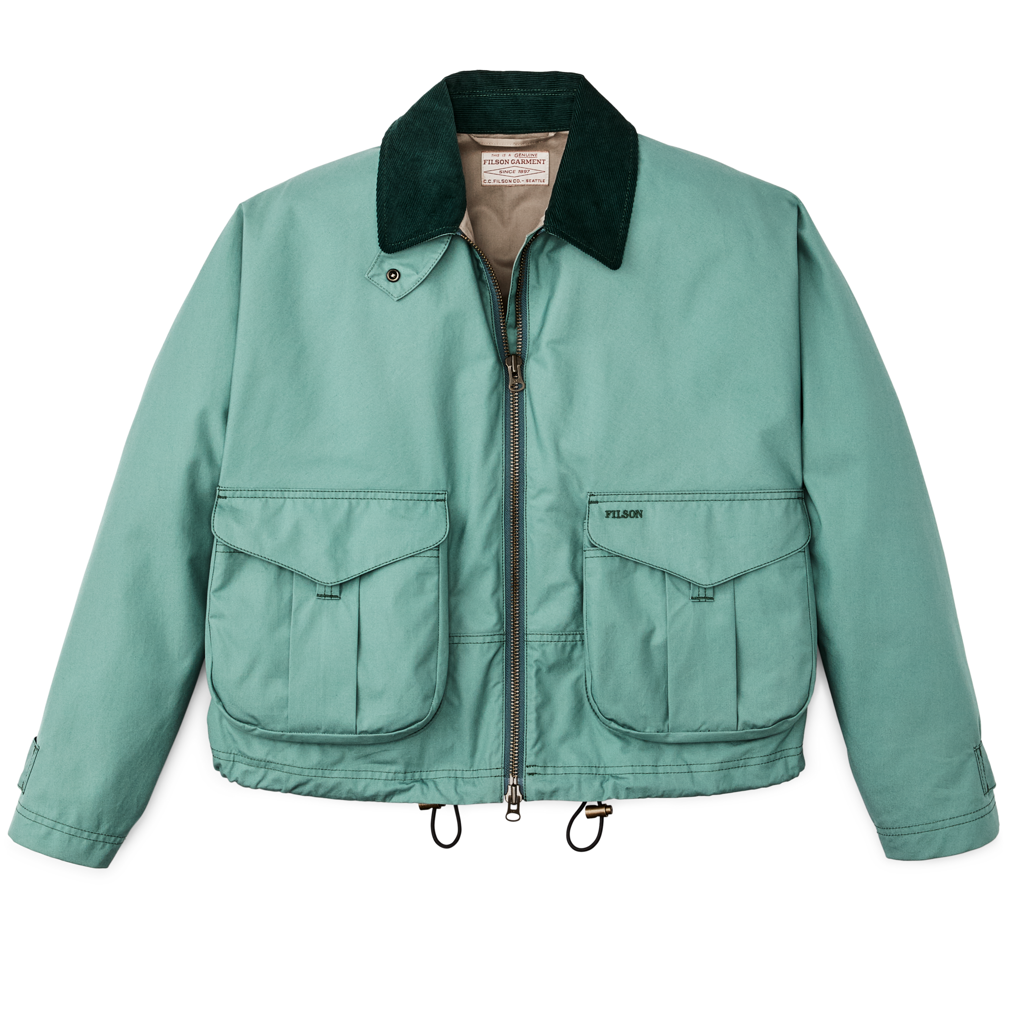 Women's Aviator Cloth Short Work Jacket - Deep Sea