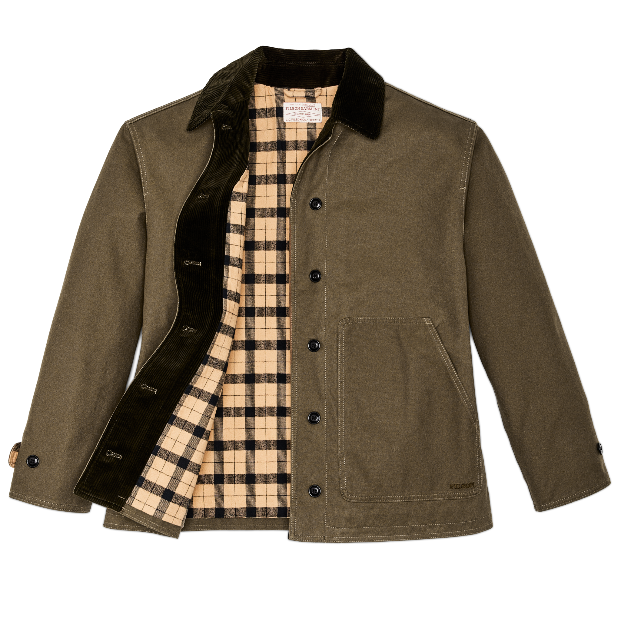 Women's Dry Tin Barn Coat - Marsh Olive - Image 11