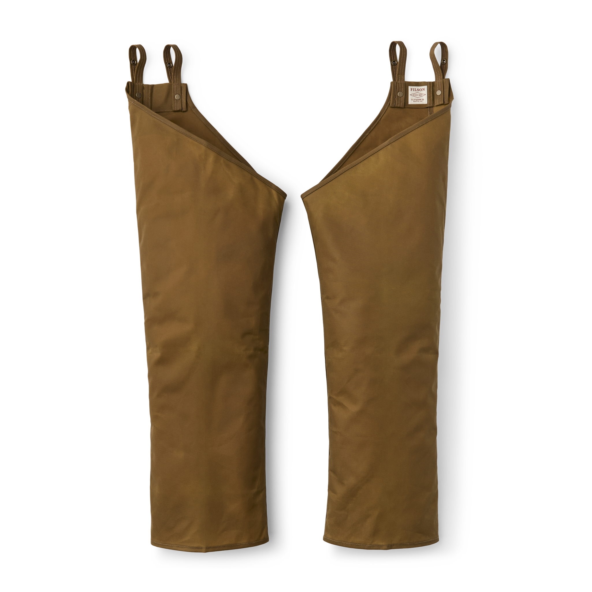 Single Tin Cloth Chaps (Husky Fit) - Dark Tan - Image 2
