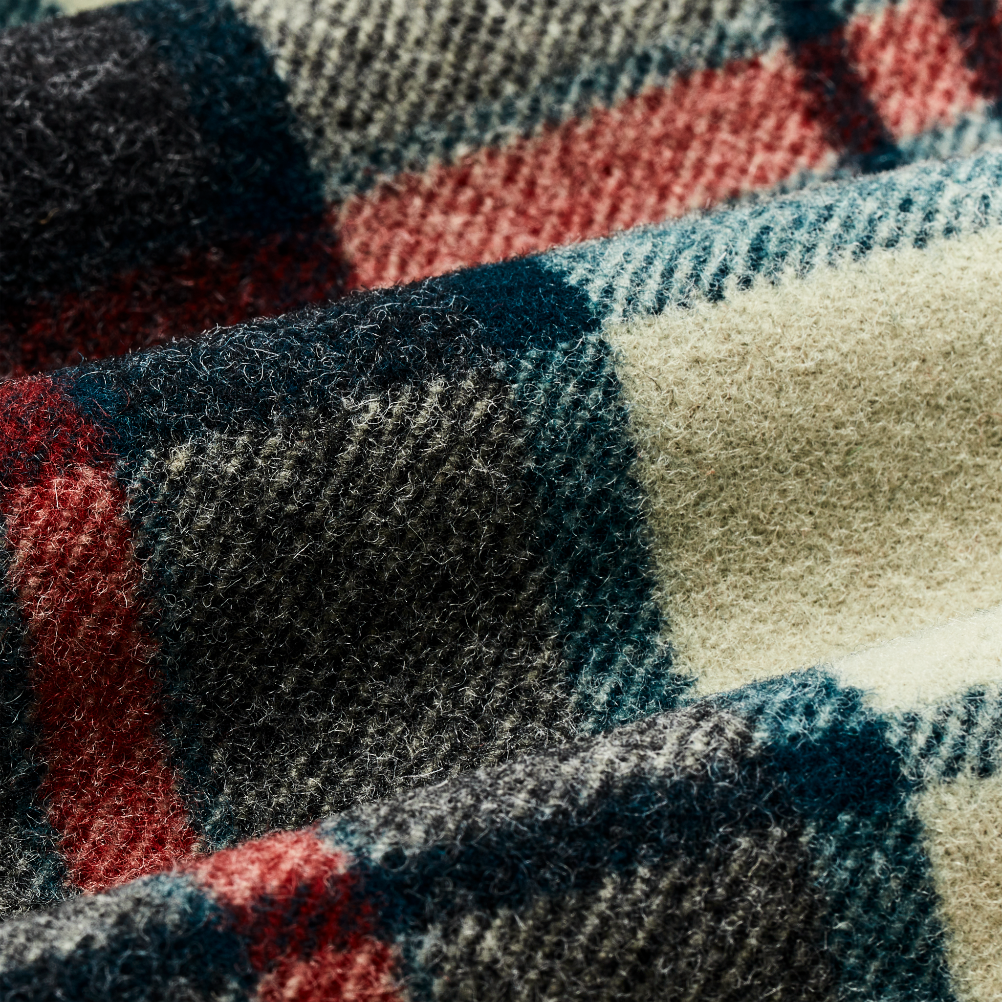 Mackinaw Wool Jac-shirt - Cream / Multi Plaid - Image 5