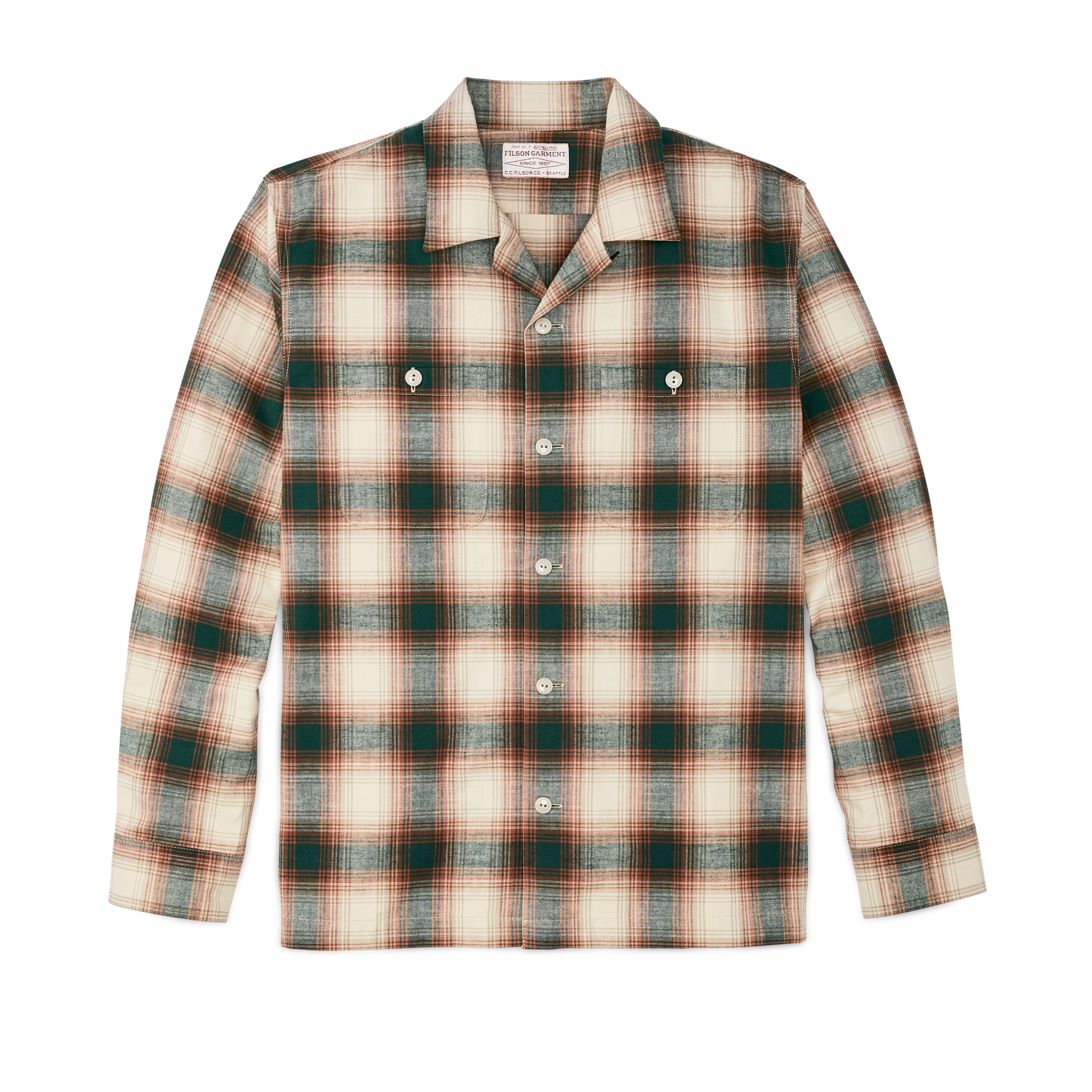 Elk Heights Camp Shirt - Rust / Pine Grove Plaid
