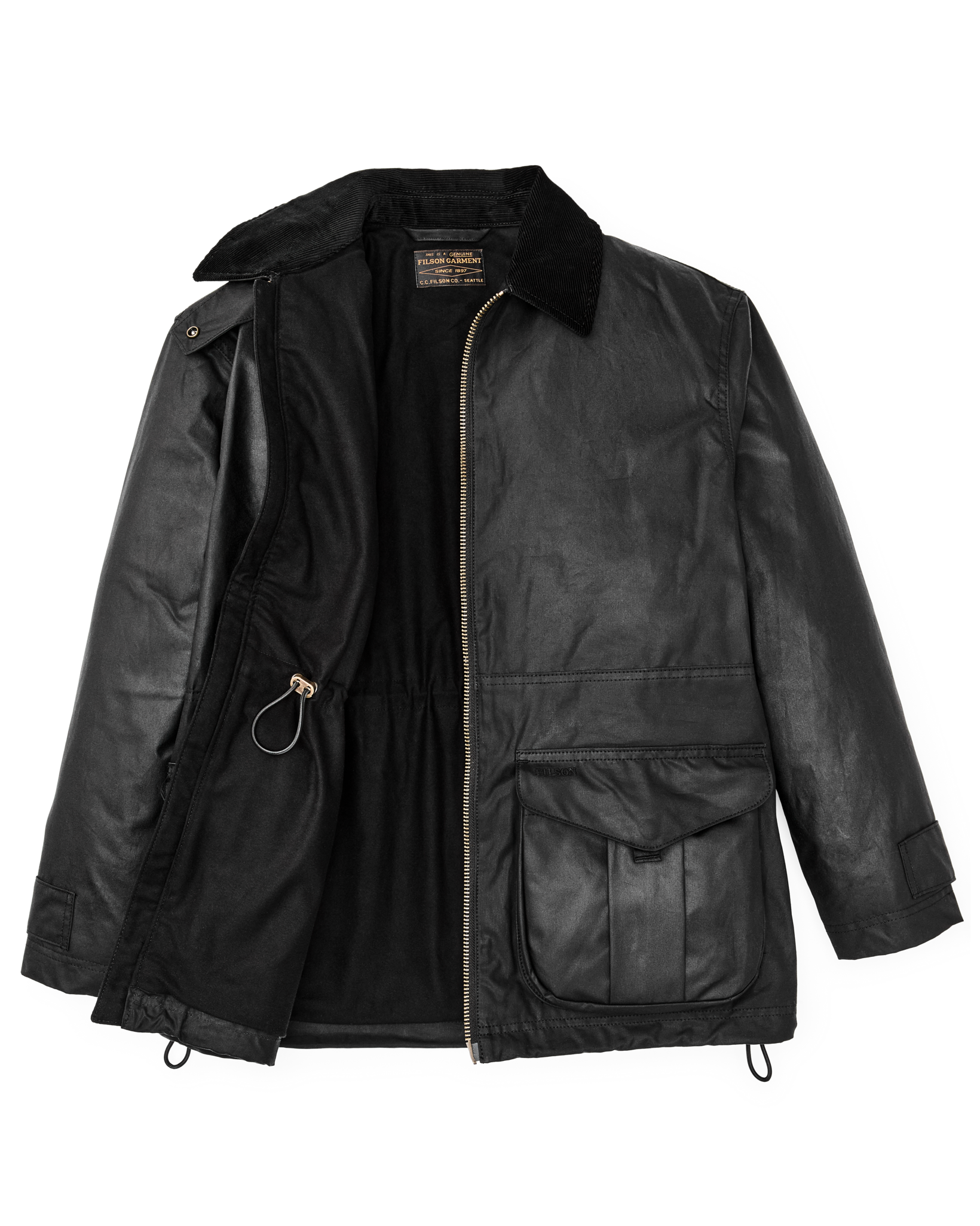 Women's Cover Cloth Raincoat - Black - Image 6