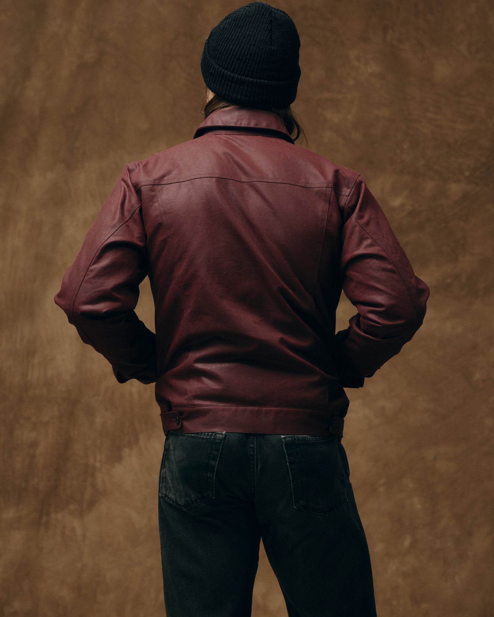 Tin Cloth Short Lined Cruiser Jacket - Fired Brick - Image 2