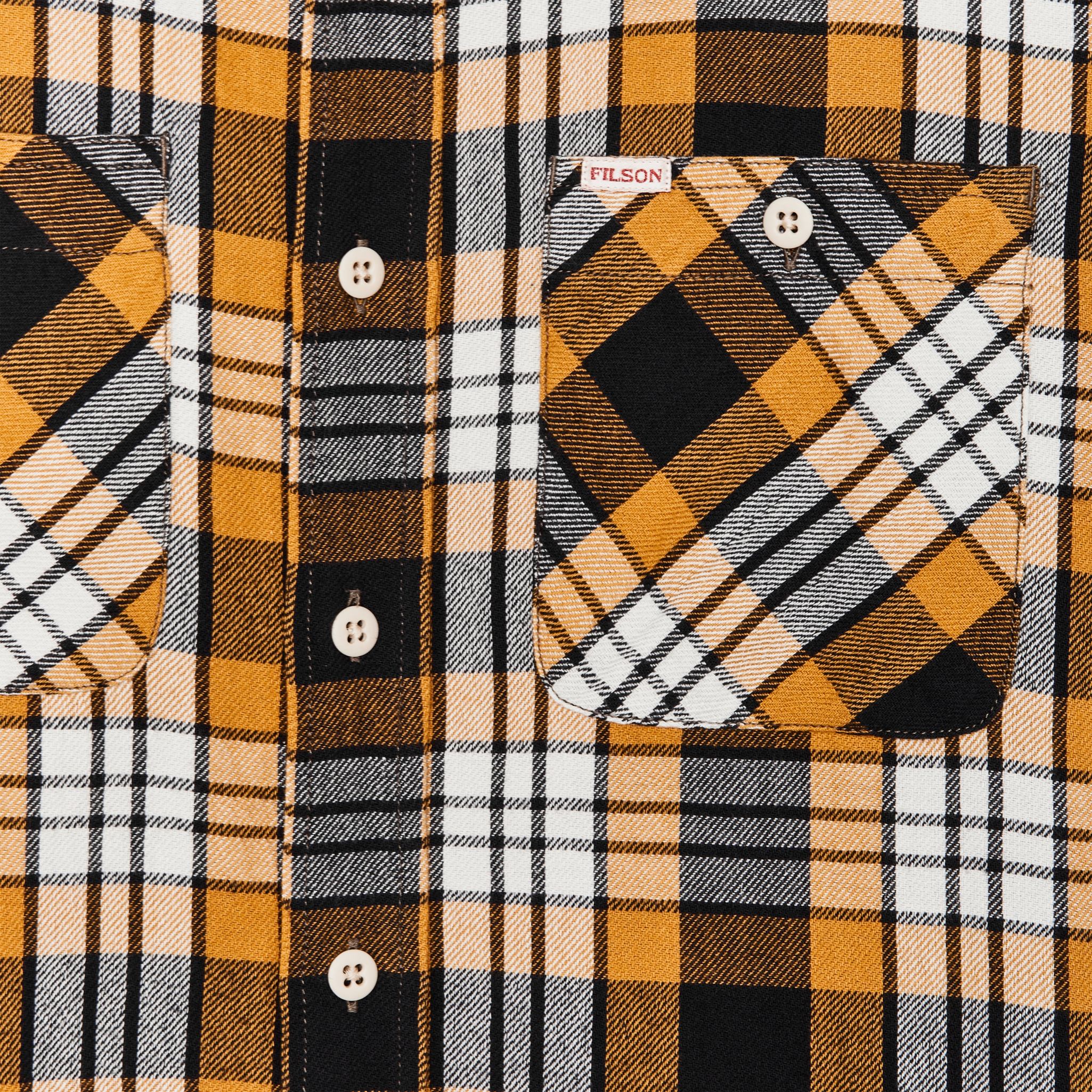 The Rangeland Flannel Shirt - Yellow / Faded Black Plaid - Image 3