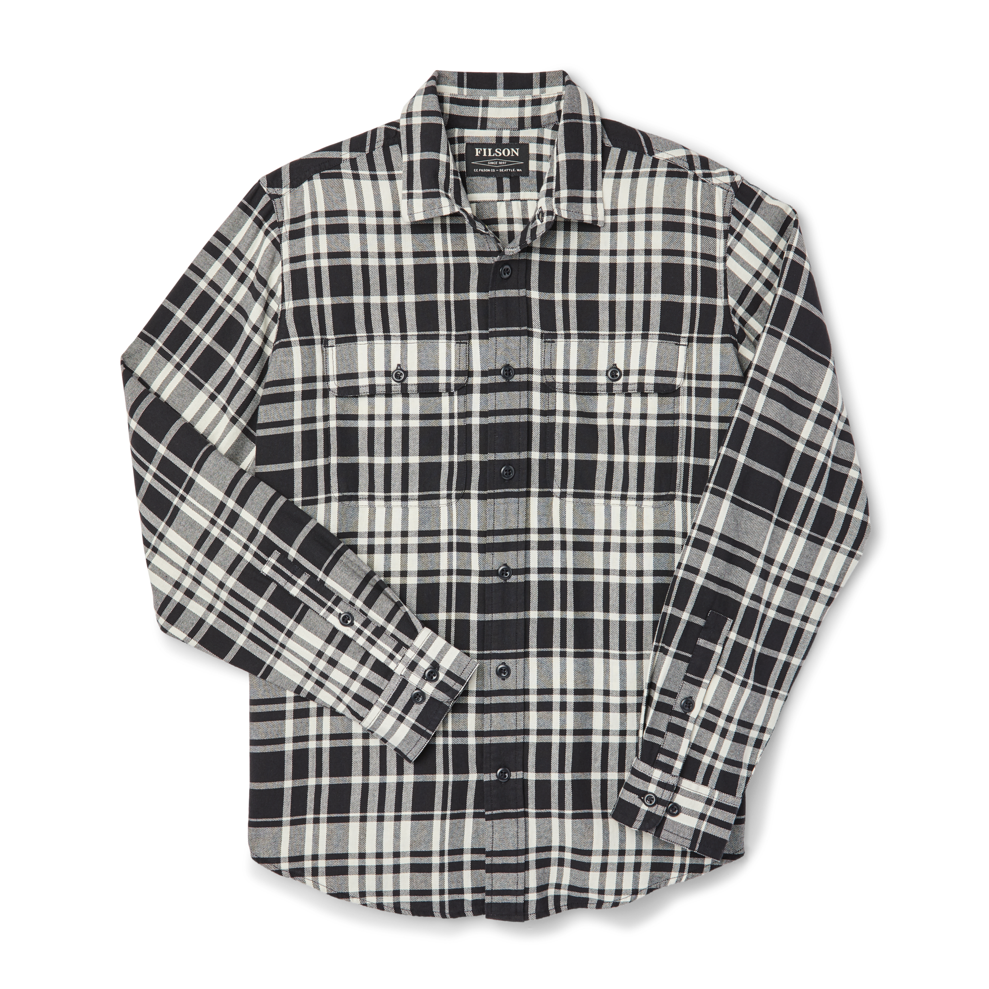Scout Shirt - Black/cream Plaid