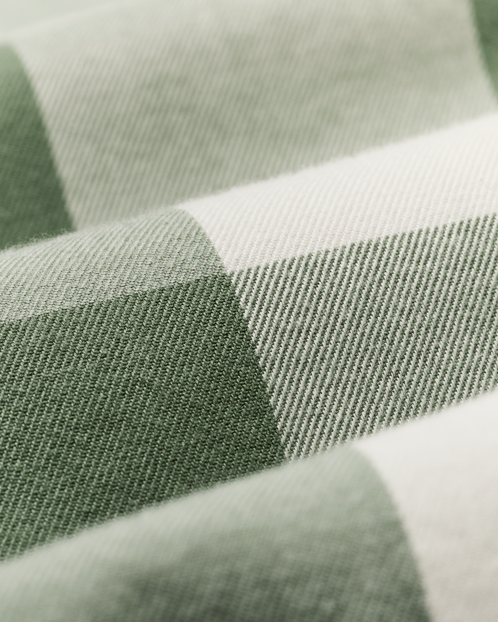 Women's Short Sleeve Camp Shirt - Hedge Green / White Plaid - Image 5