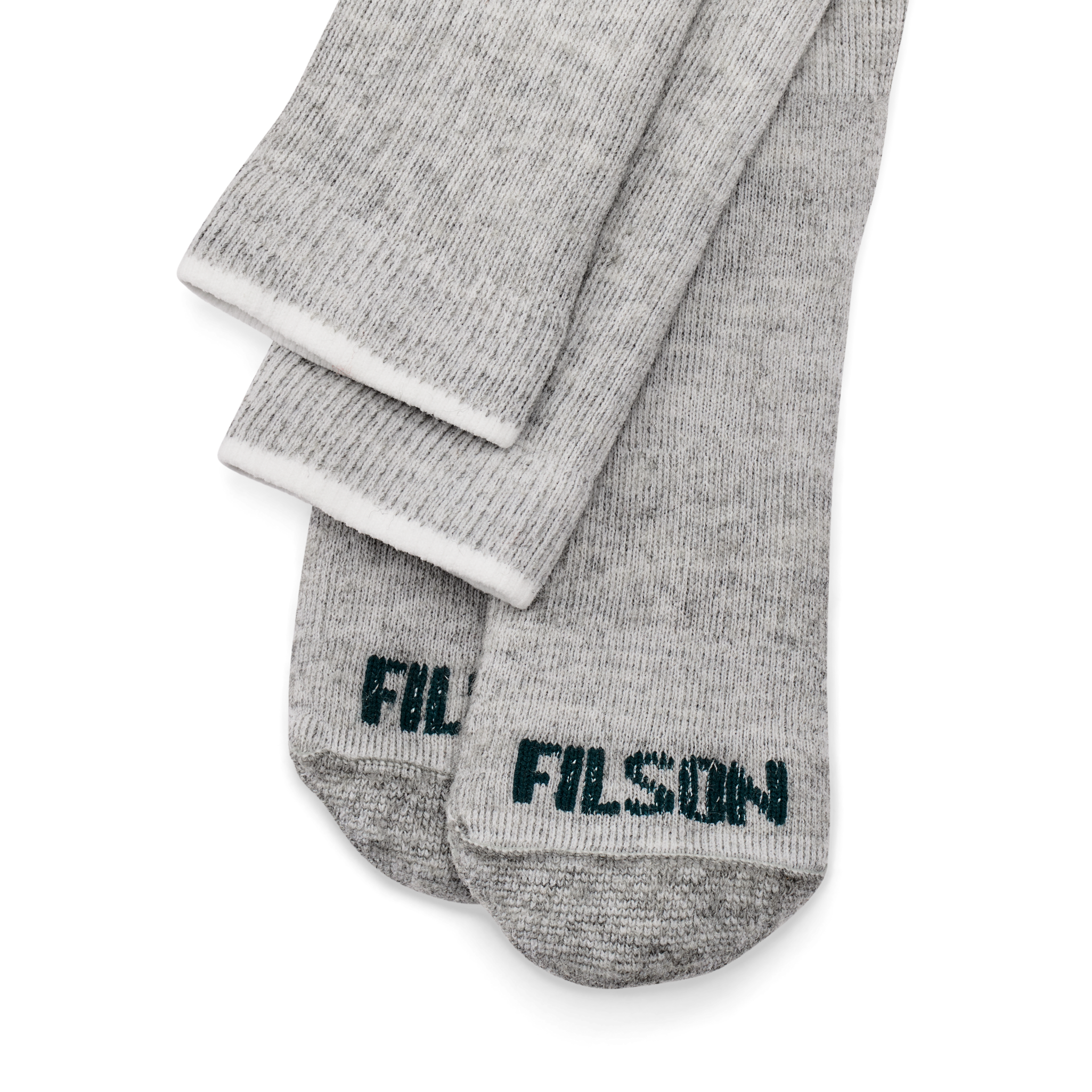 Midweight Traditional Crew Socks - Gray Heather - Image 2