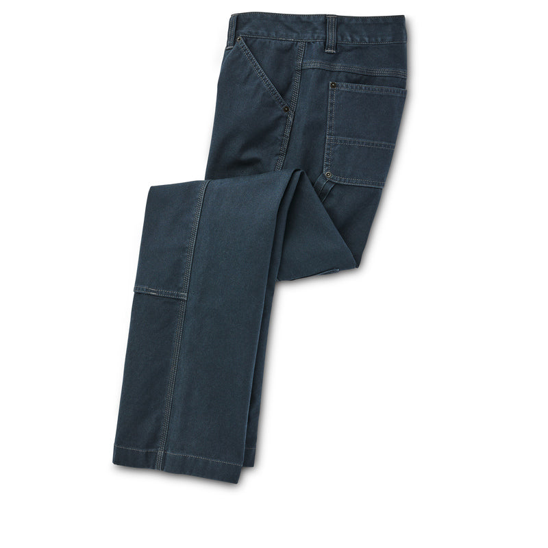 Women's Canvas Straight-leg Pants - Dark Navy - Image 4