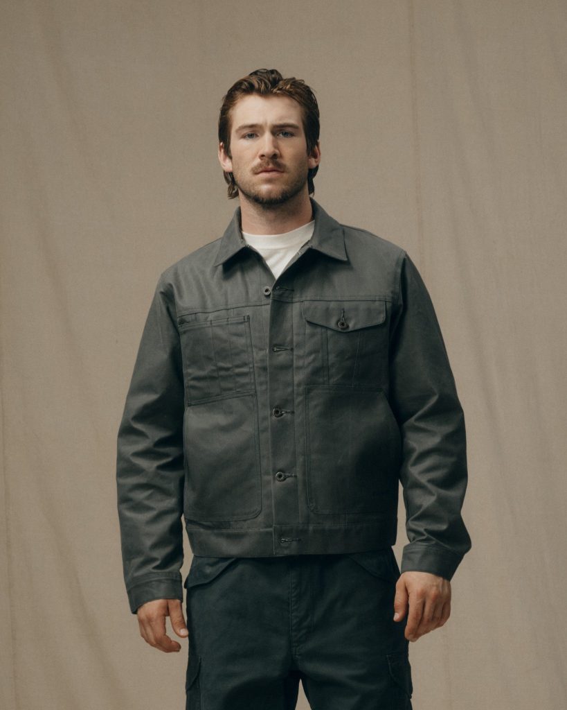 Tin Cloth Short Lined Cruiser Jacket - Castor Gray