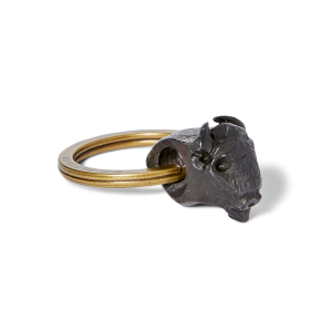 Bison Keychain - Steel