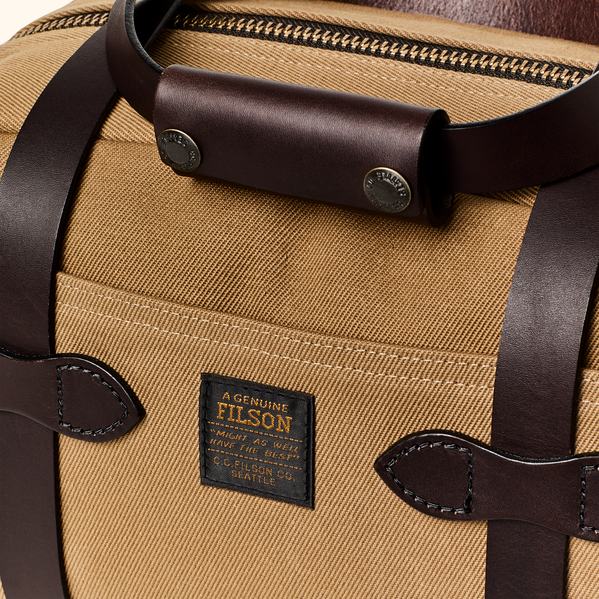 Rugged Twill Xs Compact Duffle Bag - Tan - Image 5