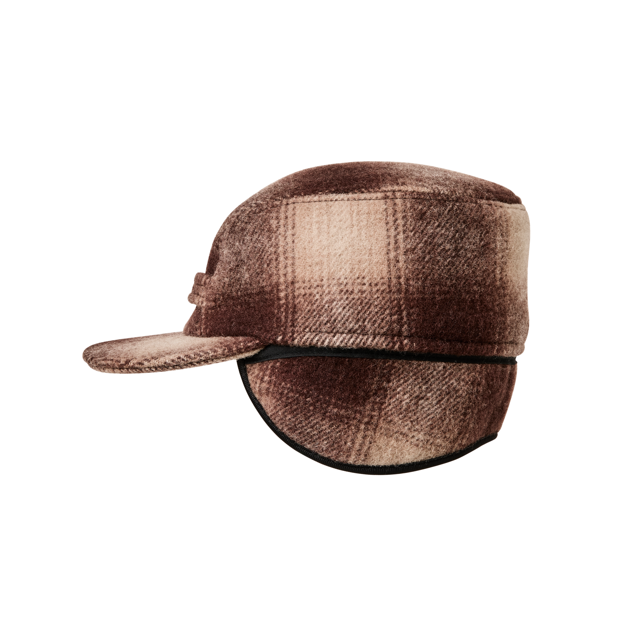 Mackinaw Wool Cap - Brown / Tan Ombre - Image 3