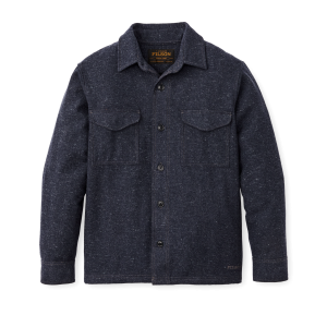 Heathered Wool Jac-shirt - Blue Heather