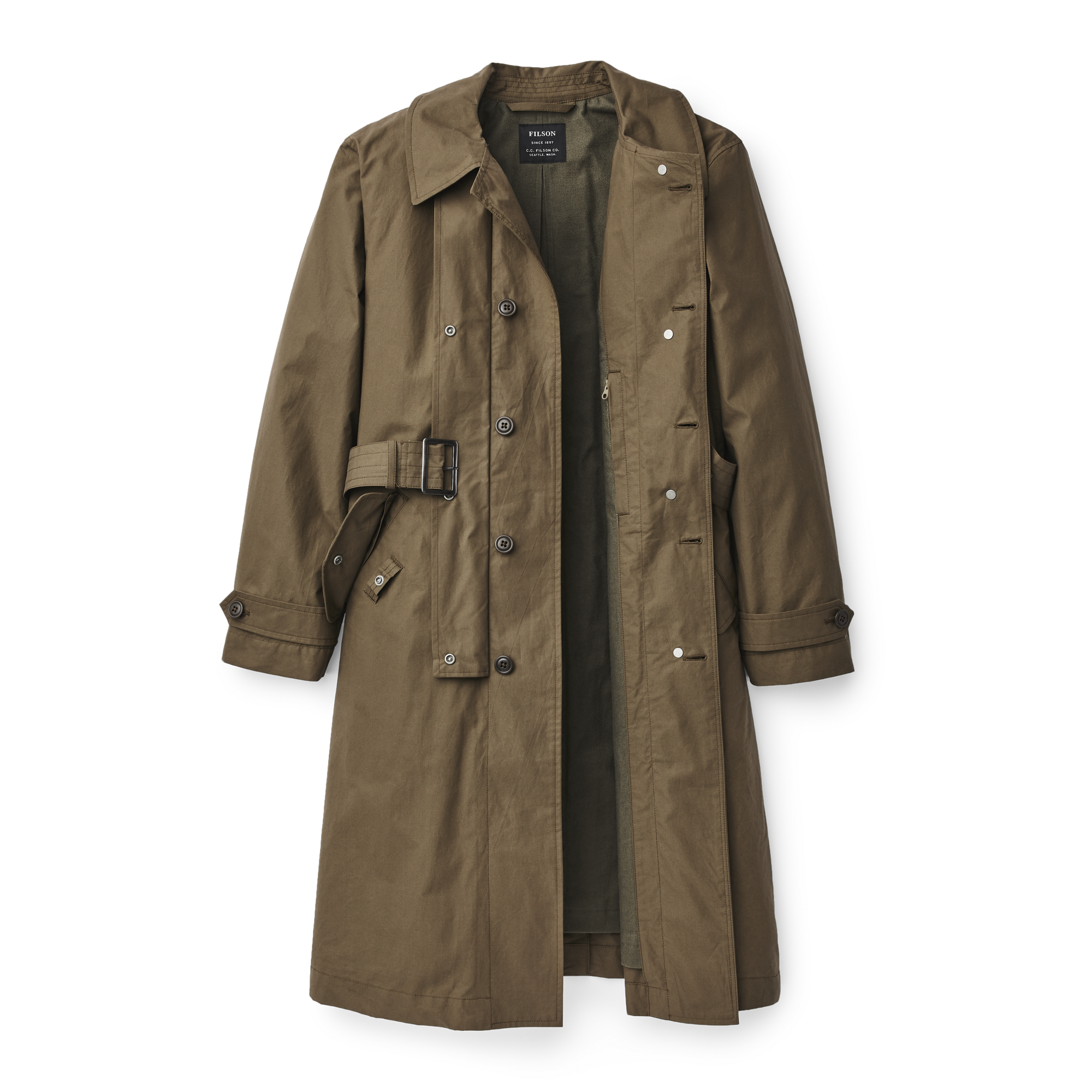 Women's Sawyer Trench Coat - Marsh Olive - Image 4
