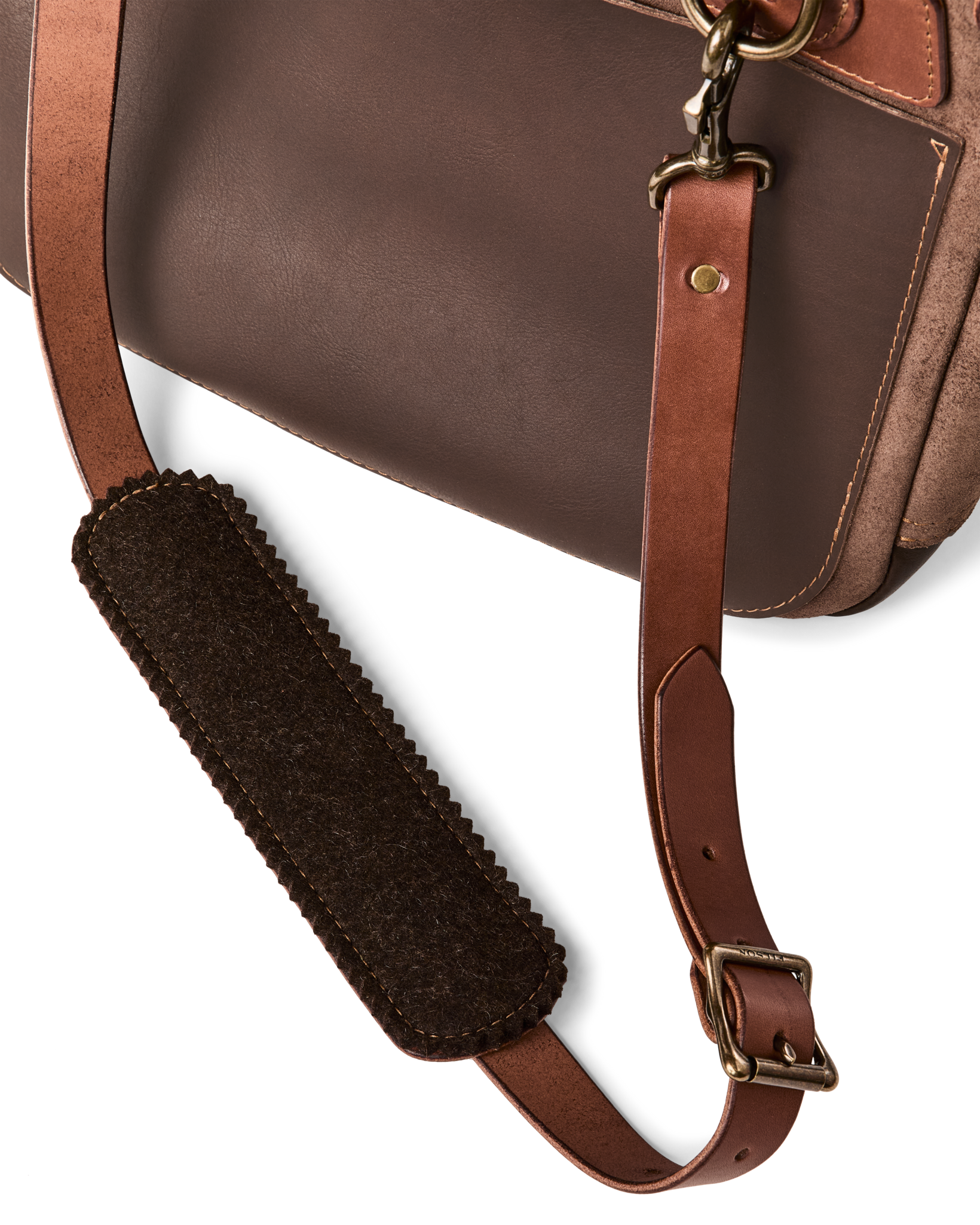 Filson Workshop Suede Messenger Bag - Dark Tobacco - Image 6