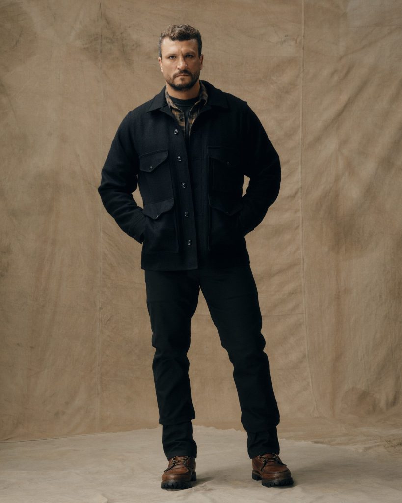 Mackinaw Wool Cruiser Jacket - Dark Navy / Solid