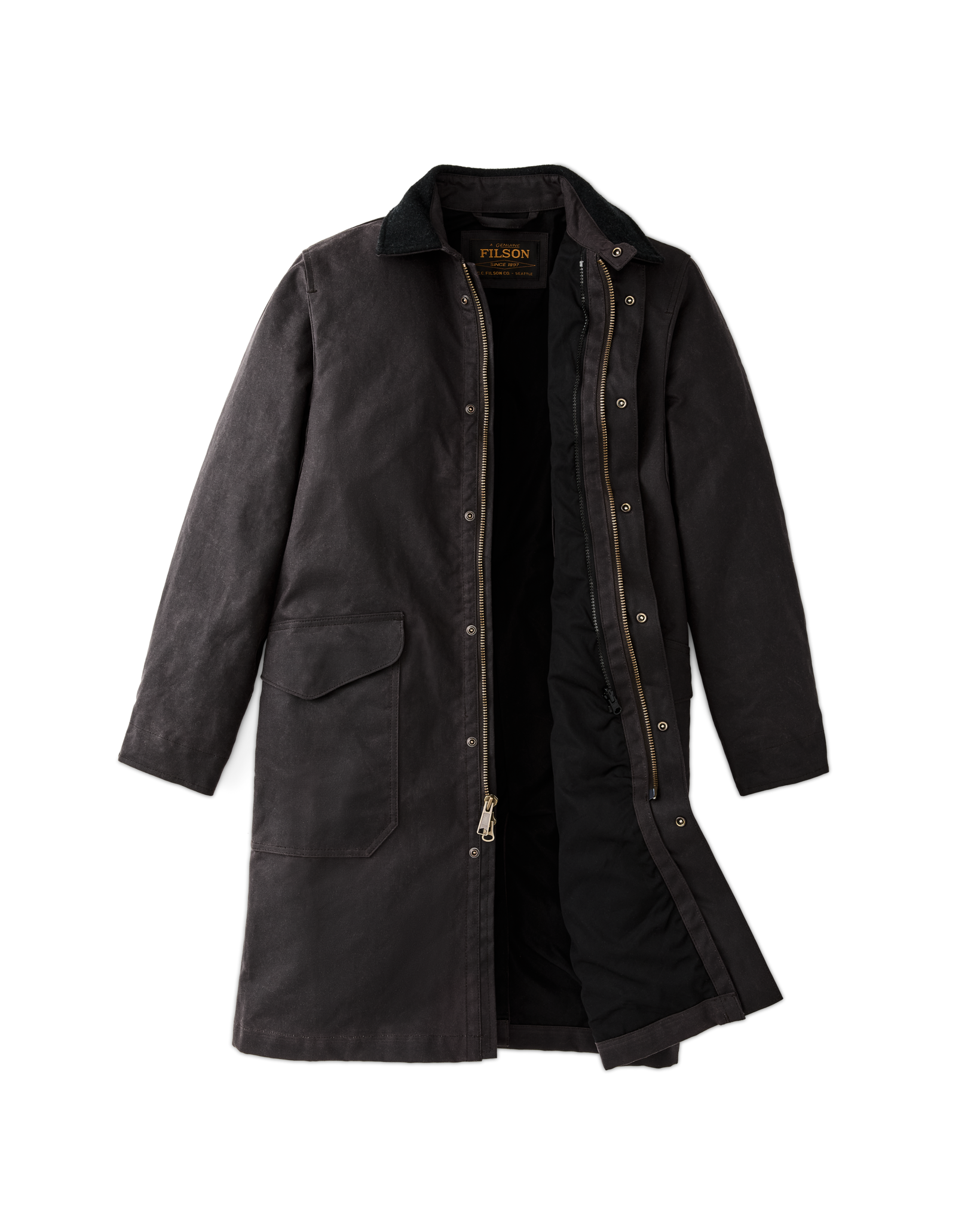 Filson Trench Coat - Cinder - Image 4