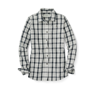 Women's Vintage Wash Alaskan Guide Shirt - Cream/black