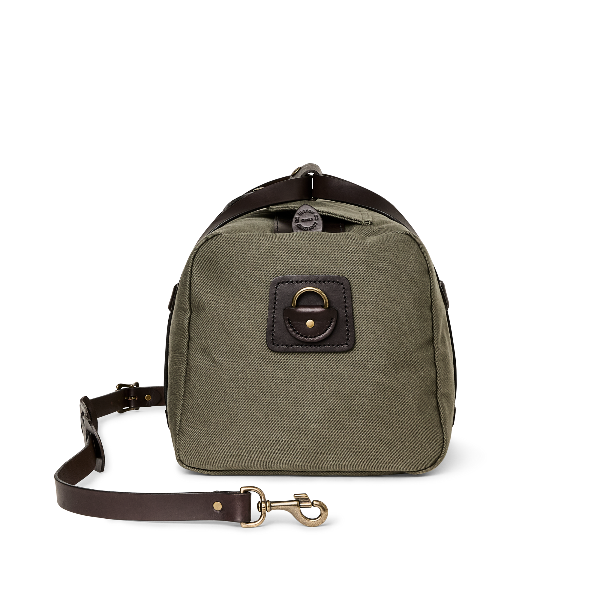 Small Rugged Twill Duffle Bag - Otter Green - Image 3