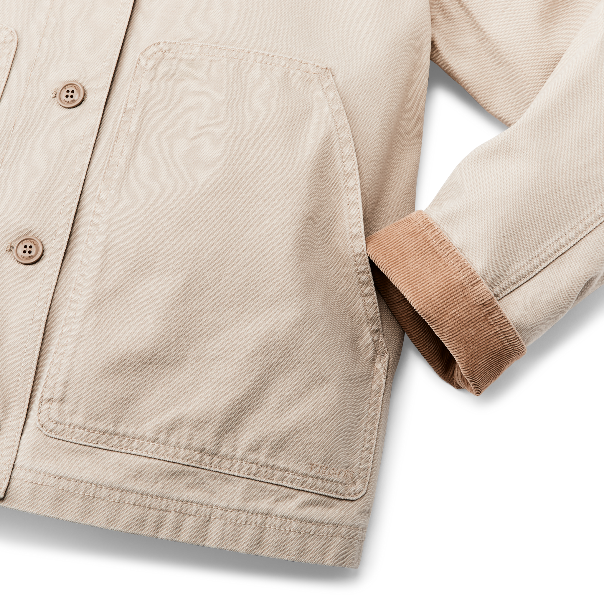 Women's Canvas Barn Coat - Feather Gray - Image 7